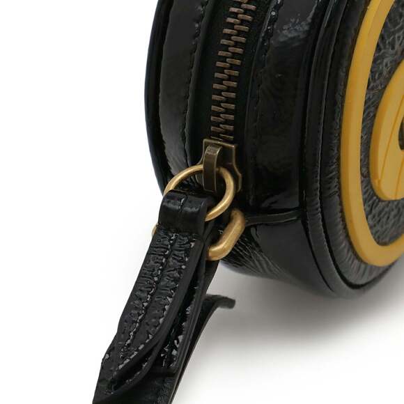 GUCCI Authentic Black Leather Pochette Shoulder Bag - Picture 6 of 10